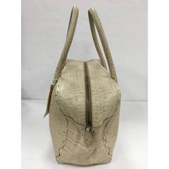 Alaia Puzzle Zip Tote Krokodilgeprägtes Leder Medium
