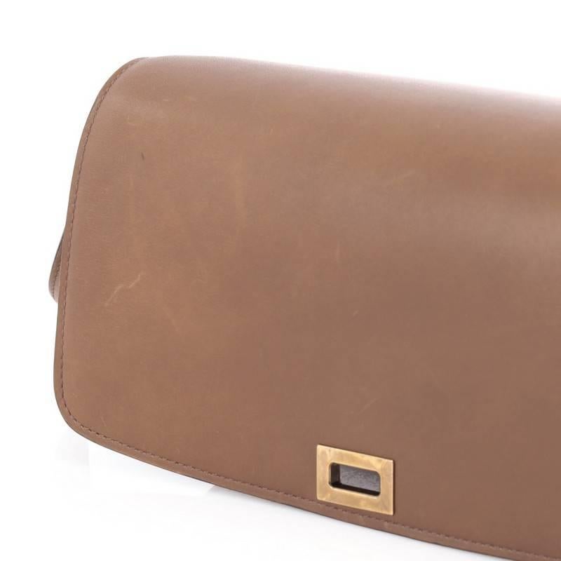 Celine Box Bag Smooth Leather Medium In Good Condition In NY, NY