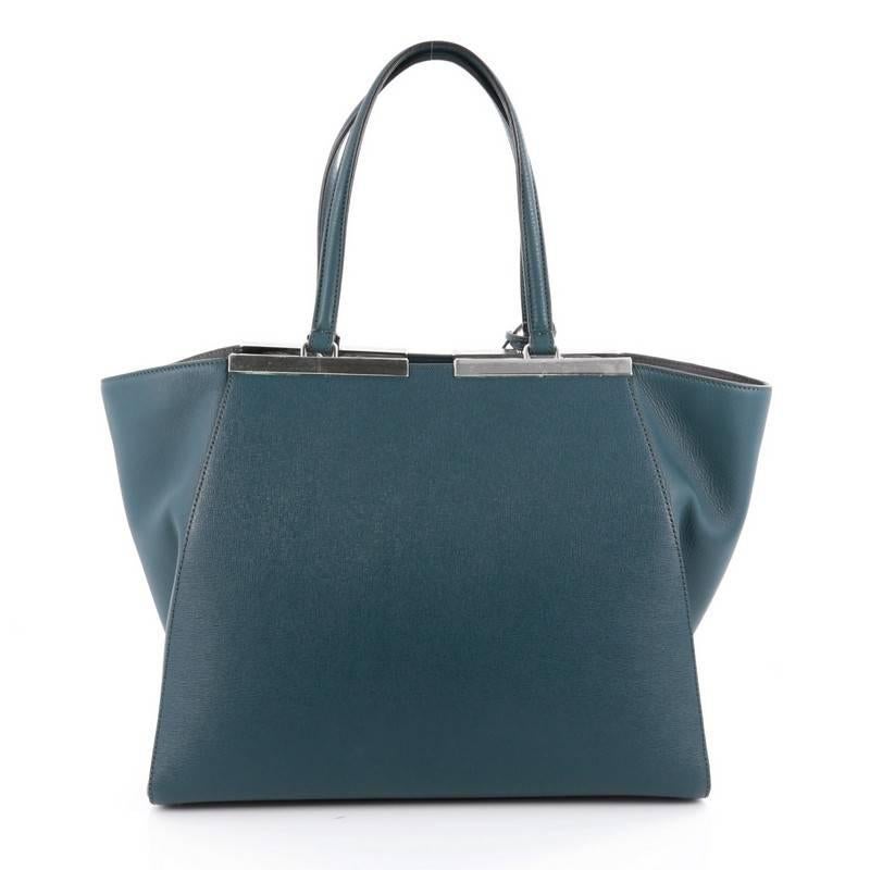 Fendi 3Jours Handbag Leather Large In Good Condition In NY, NY