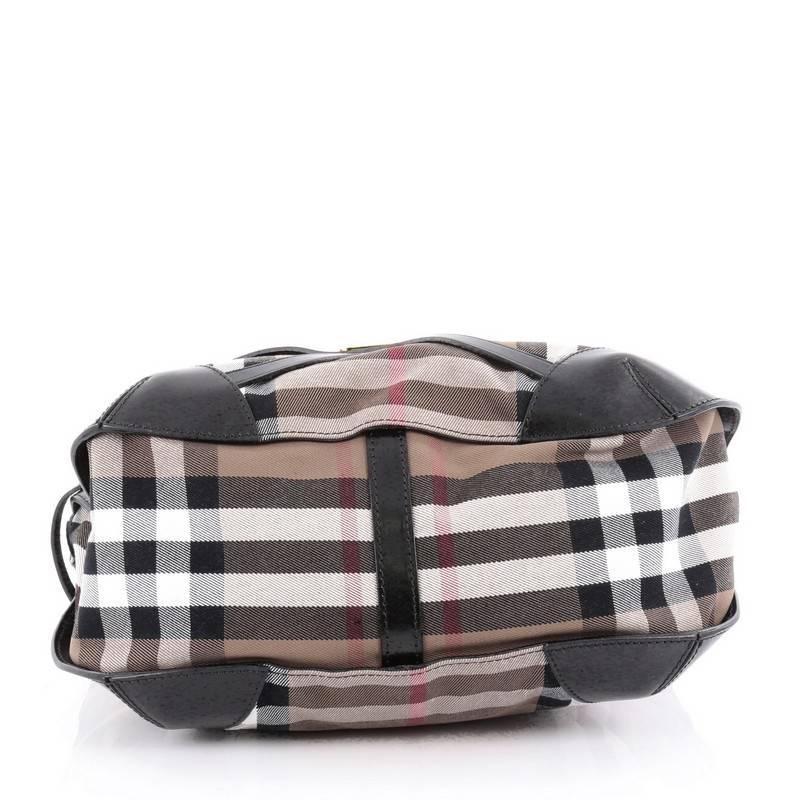 Burberry Bridle Dutton Hobo House Check and Leather 1