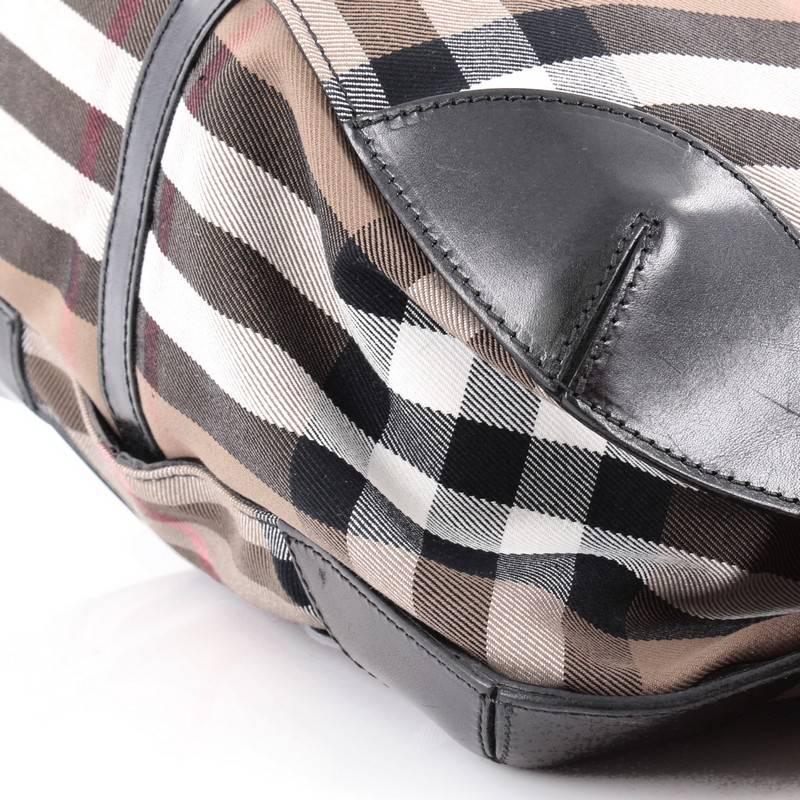 Burberry Bridle Dutton Hobo House Check and Leather 3