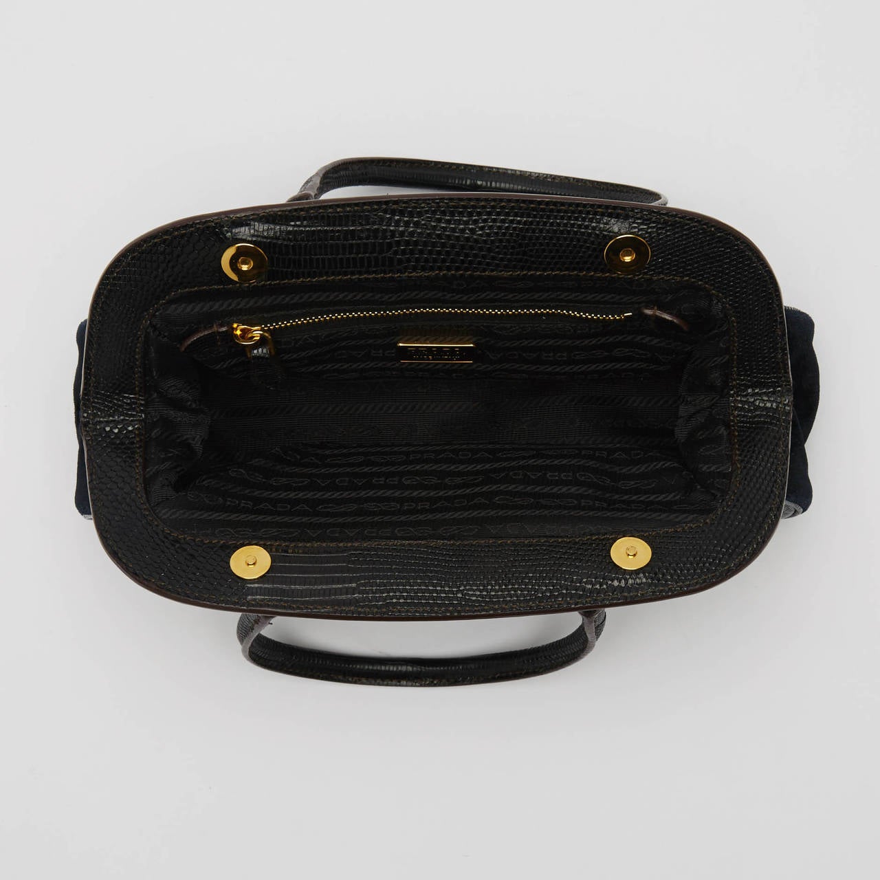 Prada Frame Bag Velvet with Leather Trim Small 1