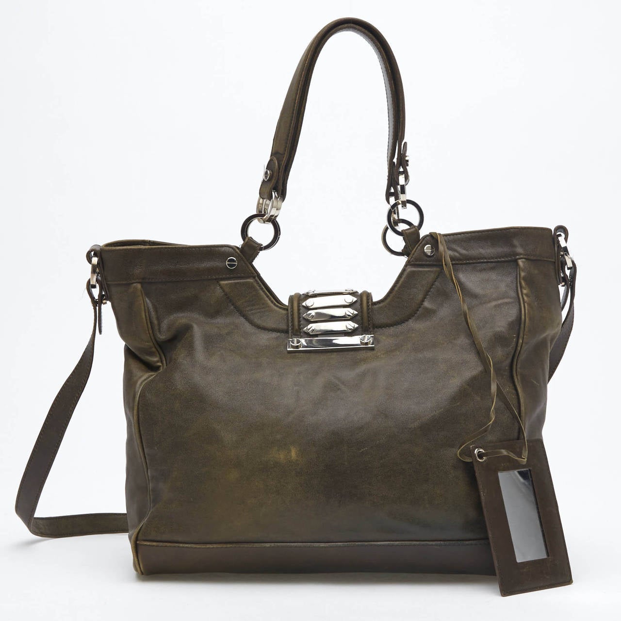 Women's Balenciaga Clous Satchel Leather