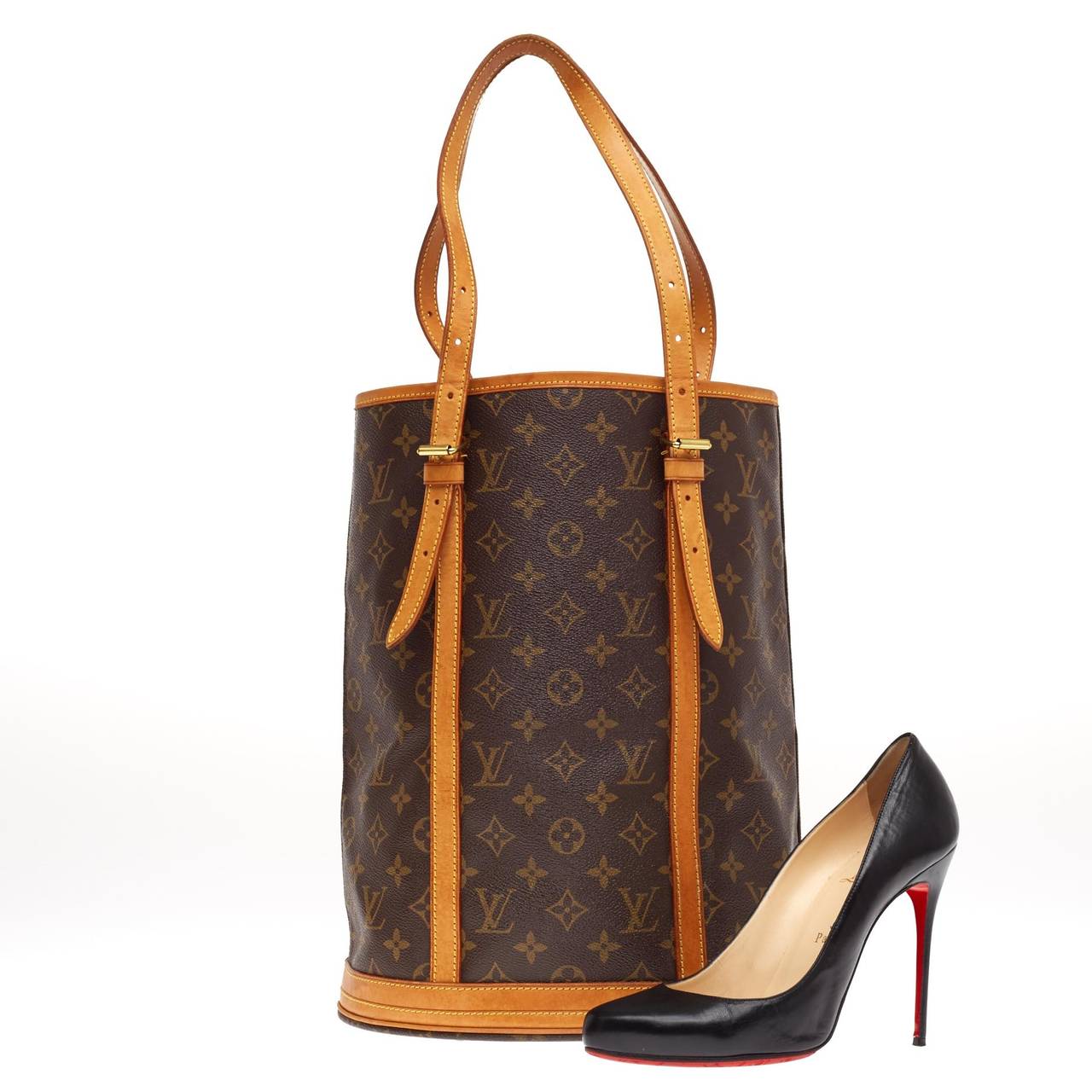 Louis Vuitton NeoNoe Handbag Monogram Raffia MM For Sale at 1stDibs