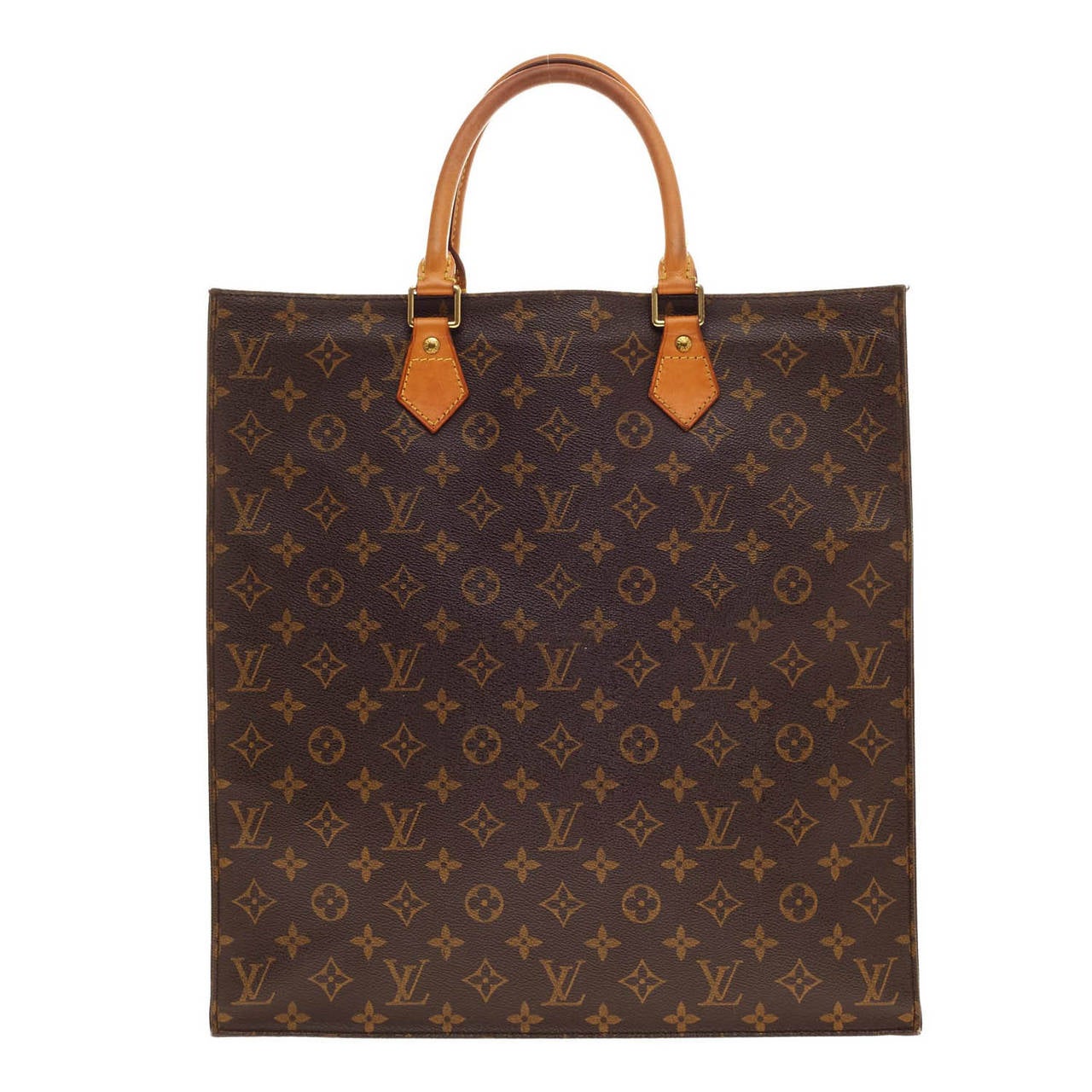 Louis Vuitton Sac Plat Monogram Canvas GM In Good Condition In NY, NY
