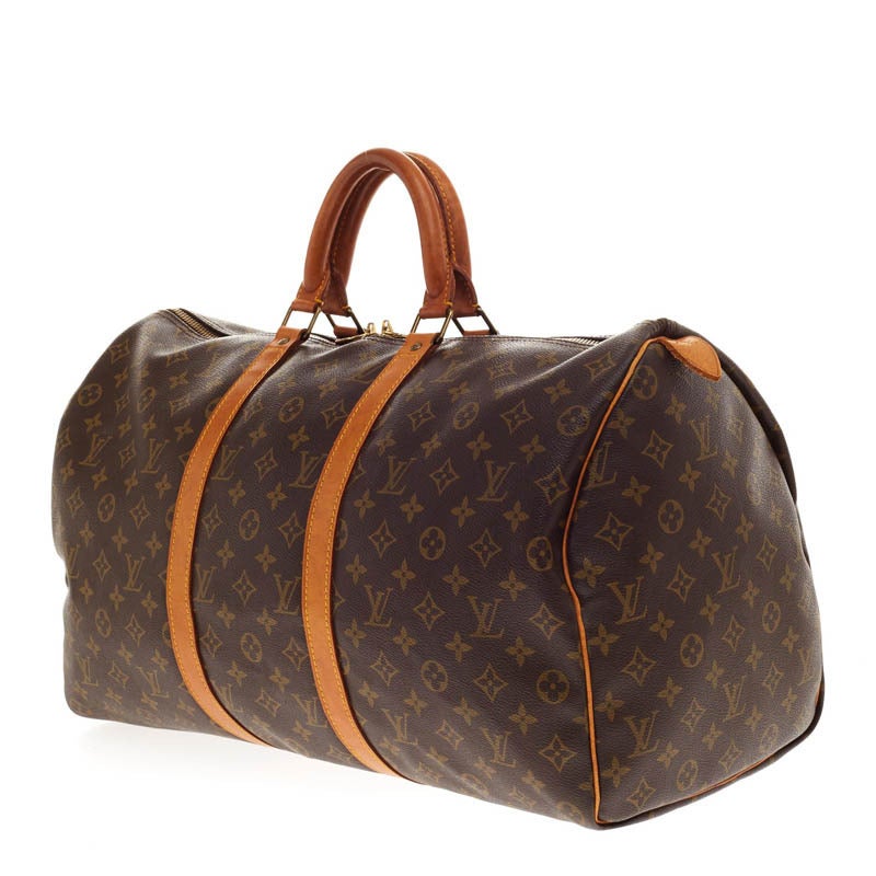 Louis Vuitton Keepall Monogram Canvas 50 In Good Condition In NY, NY