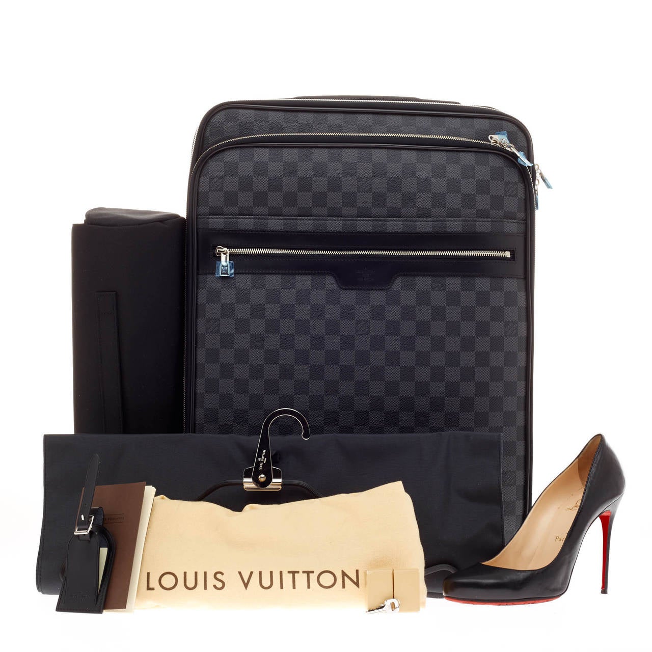 Louis Vuitton Damier Graphite Pegase 55 Business at 1stDibs