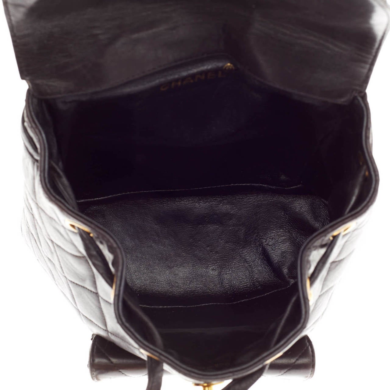 Chanel Vintage Backpack Quilted Leather Small at 1stdibs