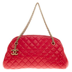 Chanel Just Mademoiselle Quilted Leather Medium