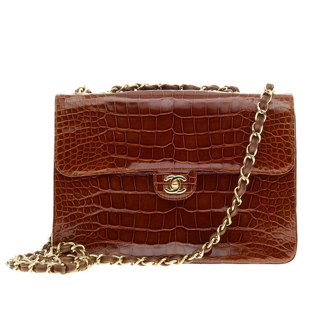 Chanel Classic Flap Crocodile Jumbo