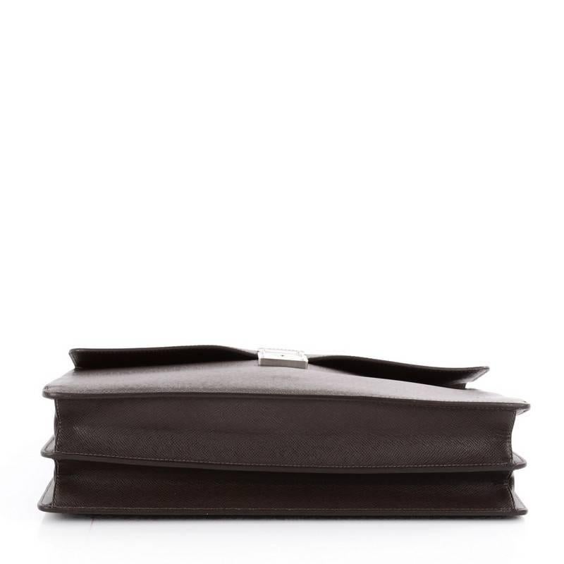 Women's Louis Vuitton Robusto 2 Briefcase Taiga Leather