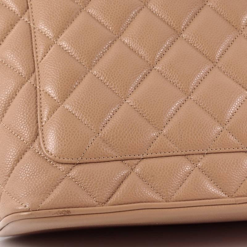 Chanel Medallion Tote Quilted Caviar 3