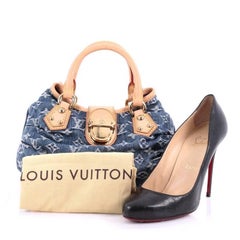 Louis Vuitton Plexiglas-Handtasche aus Denim