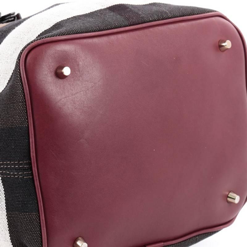 Women's or Men's Burberry Susanna Tassel Hobo House Check Canvas Medium