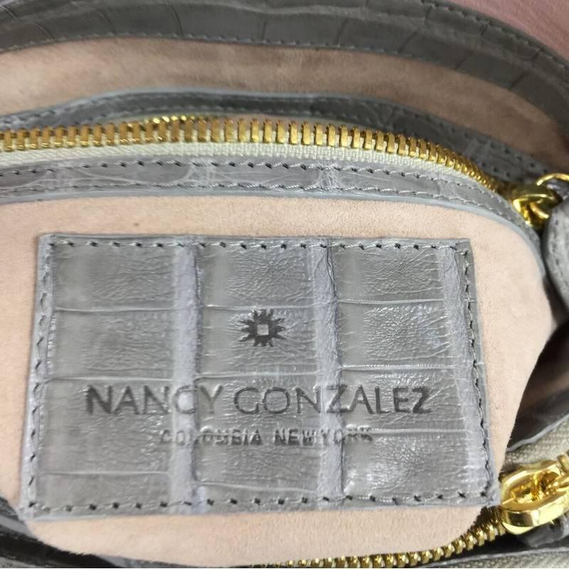 Nancy Gonzalez Origami Flap Bag Crocodile Small 3