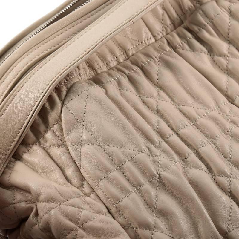 Christian Dior Delidior Dome Shoulder Bag Cannage Quilt Leather 2