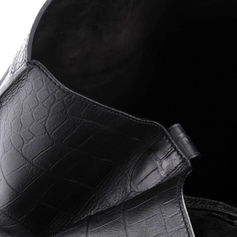 Celine Phantom Handbag Crocodile Embossed Leather Large 2