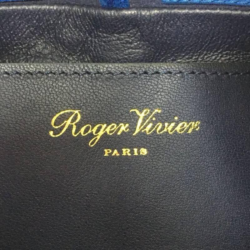 Roger Vivier Prismick Fringe Bucket Bag Suede 3