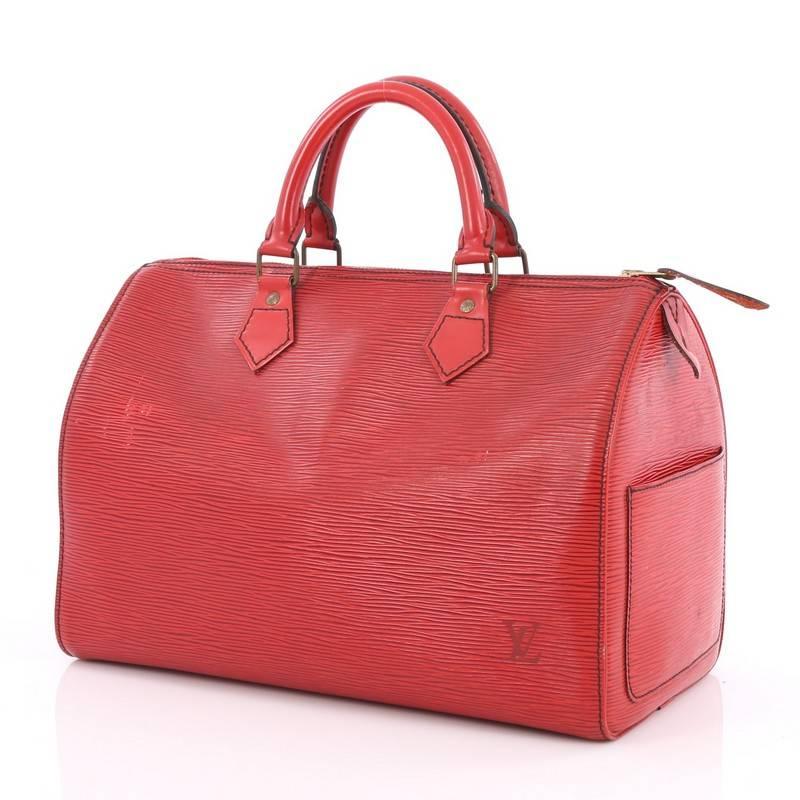 Women's or Men's Louis Vuitton Speedy Handbag Epi Leather 30