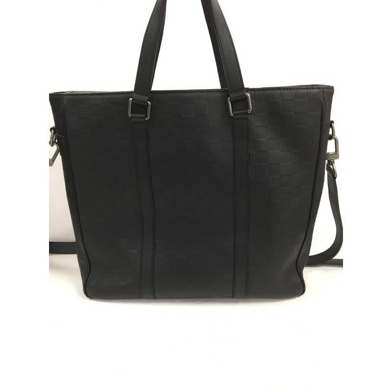Black Louis Vuitton Tadao Handbag Damier Infini Leather PM