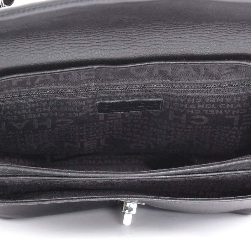 Chanel Mademoiselle Lock Accordion Flap Bag Caviar Medium In Good Condition In NY, NY