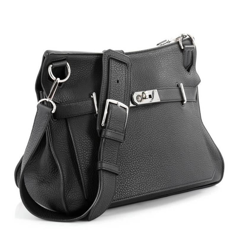 Black Hermes Jypsiere Handbag Clemence 34