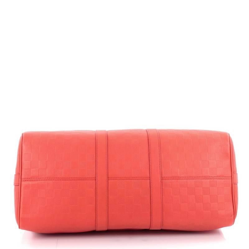 Women's or Men's Louis Vuitton Keepall Bandouliere Bag Damier Infini Leather 45