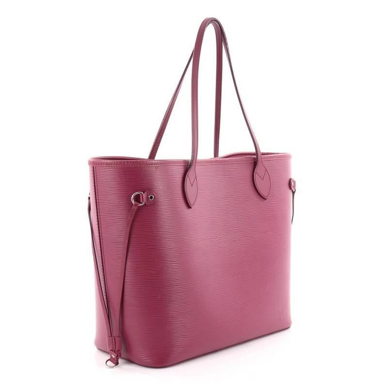 Pink Louis Vuitton Neverfull Tote Epi Leather MM