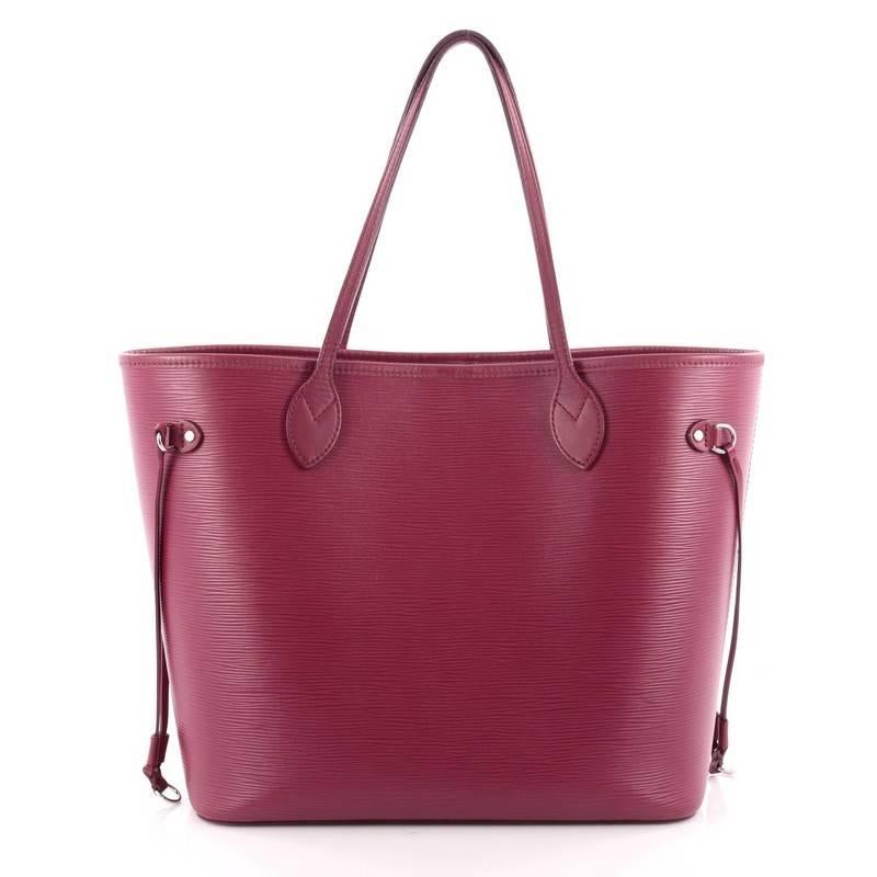 Louis Vuitton Neverfull Tote Epi Leather MM In Good Condition In NY, NY