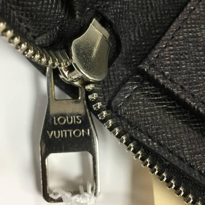 Louis Vuitton Zippy Wallet Damier Graphite Vertical In Fair Condition In NY, NY