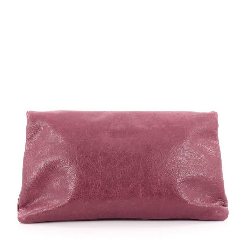 Balenciaga Envelope Clutch Giant Studs Leather In Good Condition In NY, NY