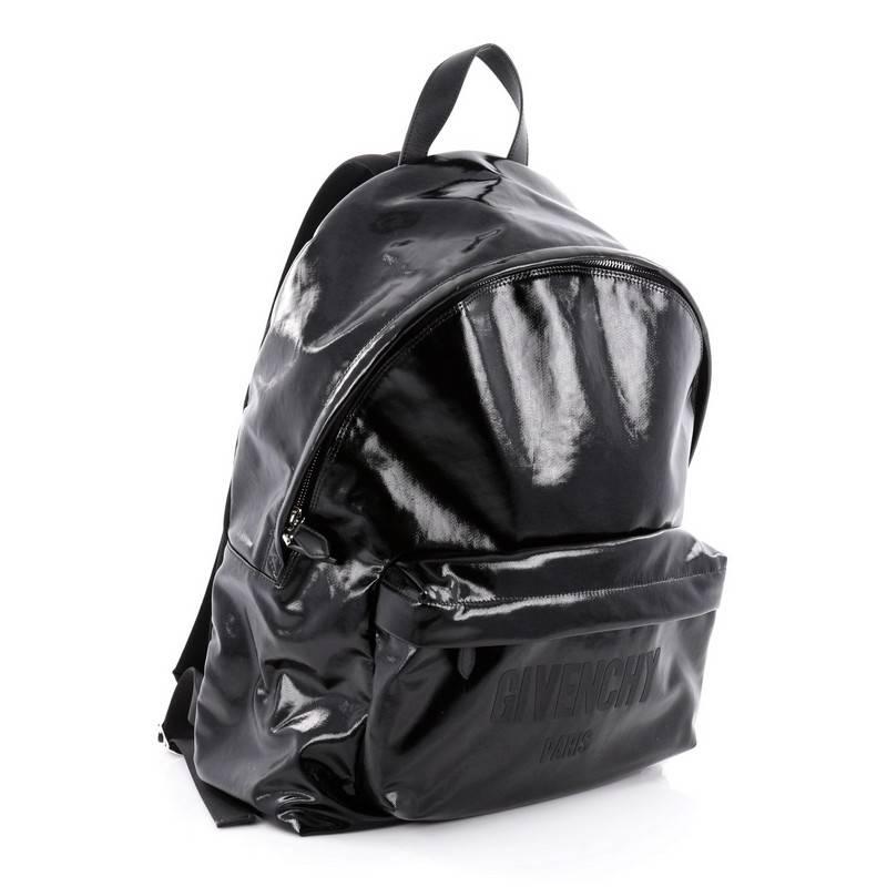 Black Givenchy Ci Backpack Coated Canvas