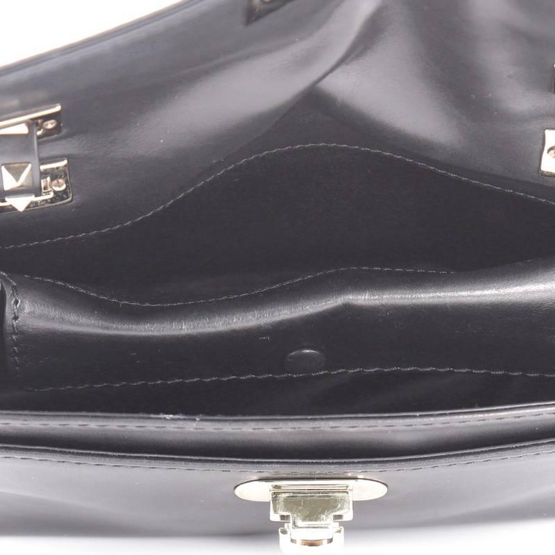 Valentino Rockstud Flip Lock Flap Bag Leather Medium 1