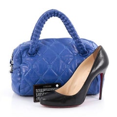 Chanel Hidden Chain Bowler Quilted Leather Small