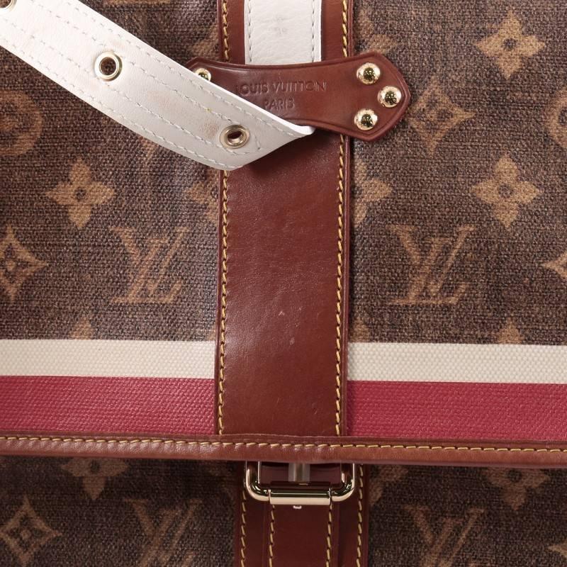 Louis Vuitton Tisse Porte Clutch Limited Edition Monogram Canvas Rayures 4