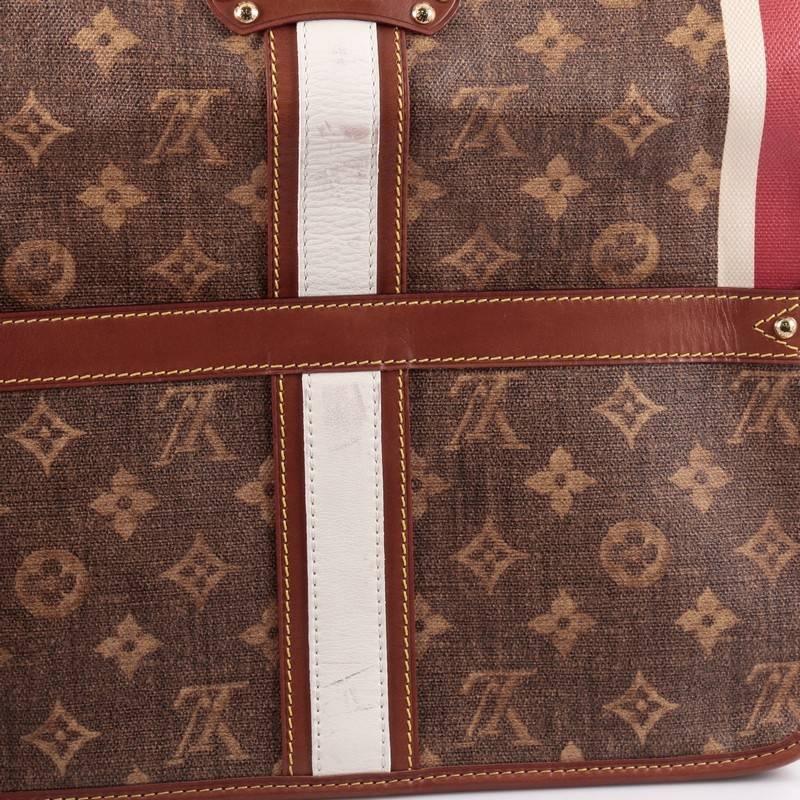 Louis Vuitton Tisse Porte Clutch Limited Edition Monogram Canvas Rayures 3