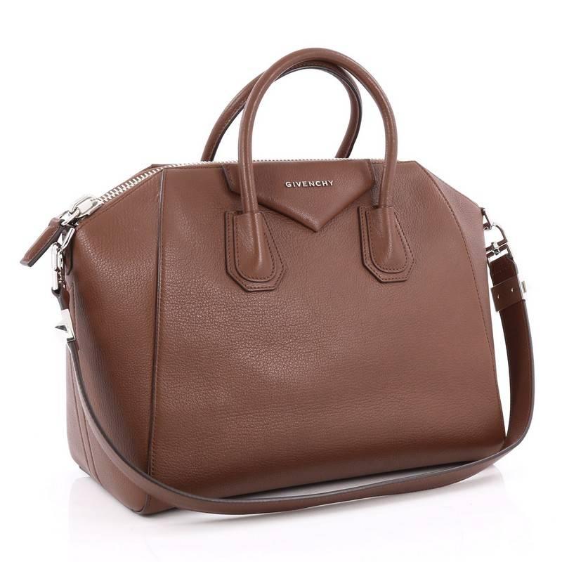 Brown Givenchy Antigona Bag Leather Medium