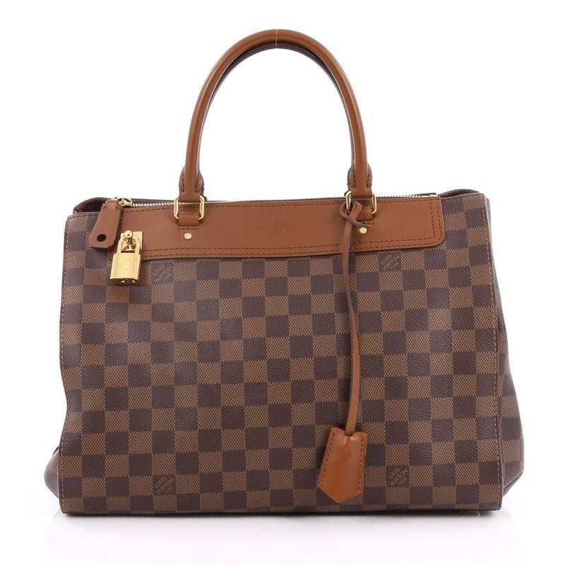 Brown Louis Vuitton Greenwich Bag Damier