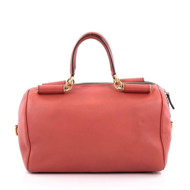 Dolce & Gabbana Miss Sicily Bowler Bag Leather Medium In Good Condition In NY, NY