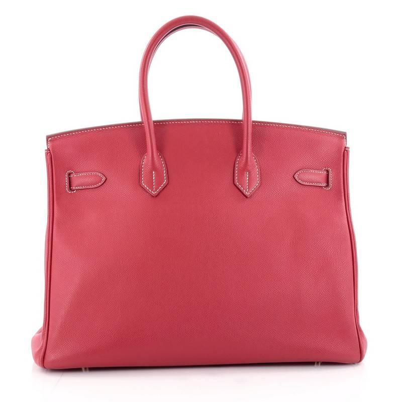 Hermes Candy Birkin Handbag Epsom 35 In Good Condition In NY, NY