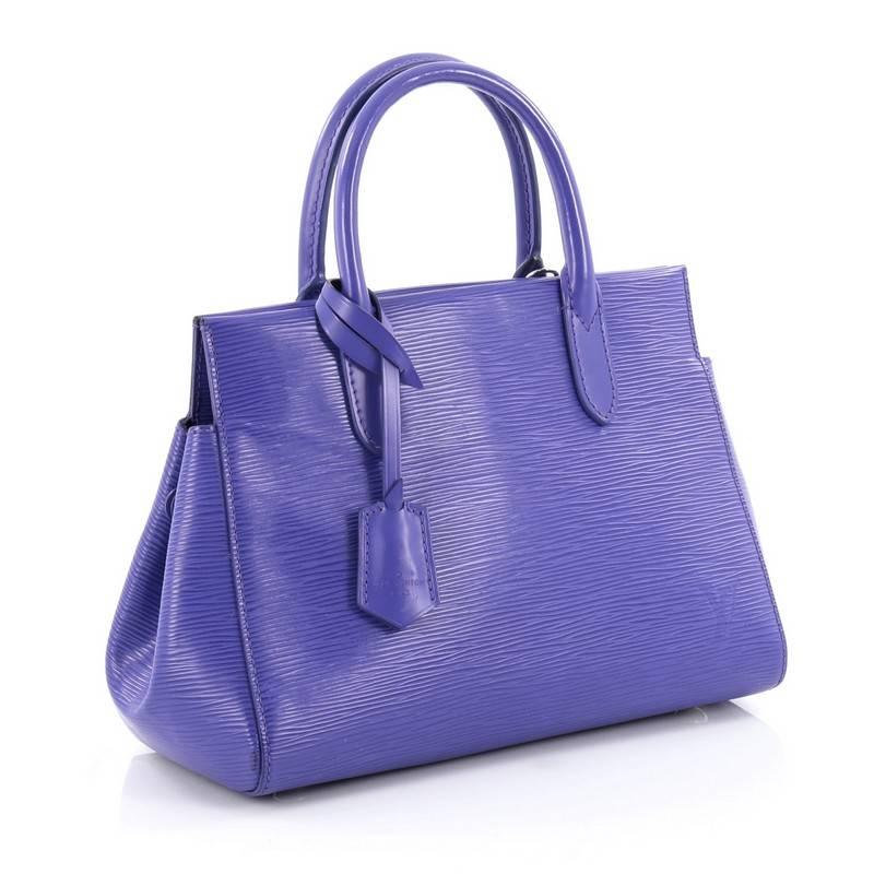Purple Louis Vuitton Marly Handbag Epi Leather BB
