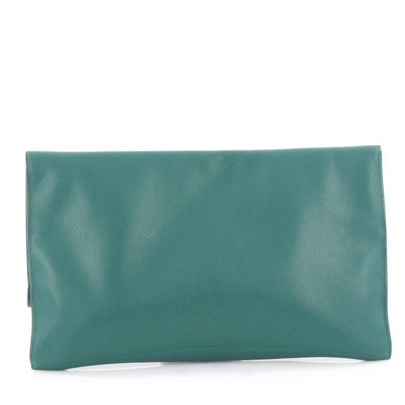 Hermes Pliplat Clutch Evercolor In Good Condition In NY, NY