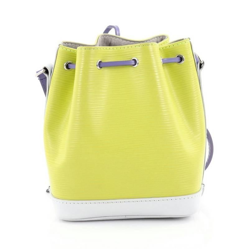 Beige Louis Vuitton Noe Handbag Epi Leather Nano