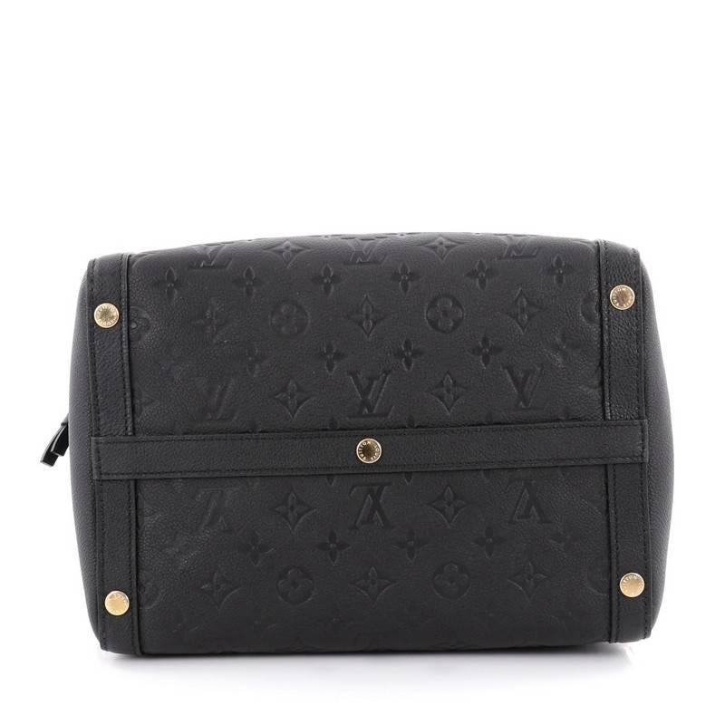 Black Louis Vuitton Marais Handbag Monogram Empreinte Leather MM