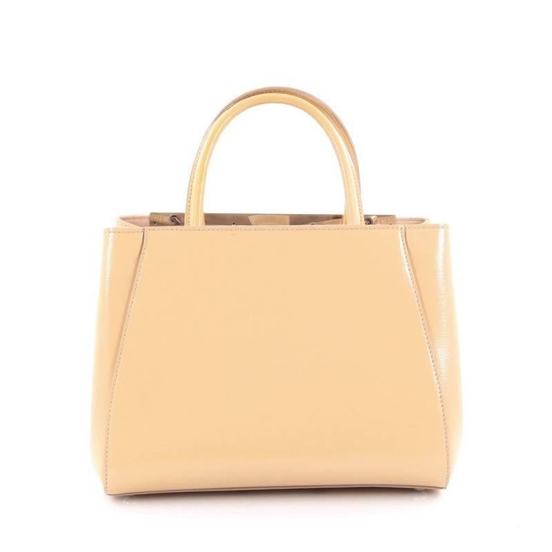 Fendi 2Jours Handbag Patent Petite In Good Condition In NY, NY