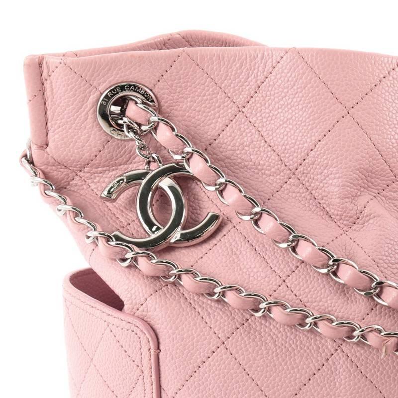 Chanel CC Pocket Tote Quilted Caviar Medium 3