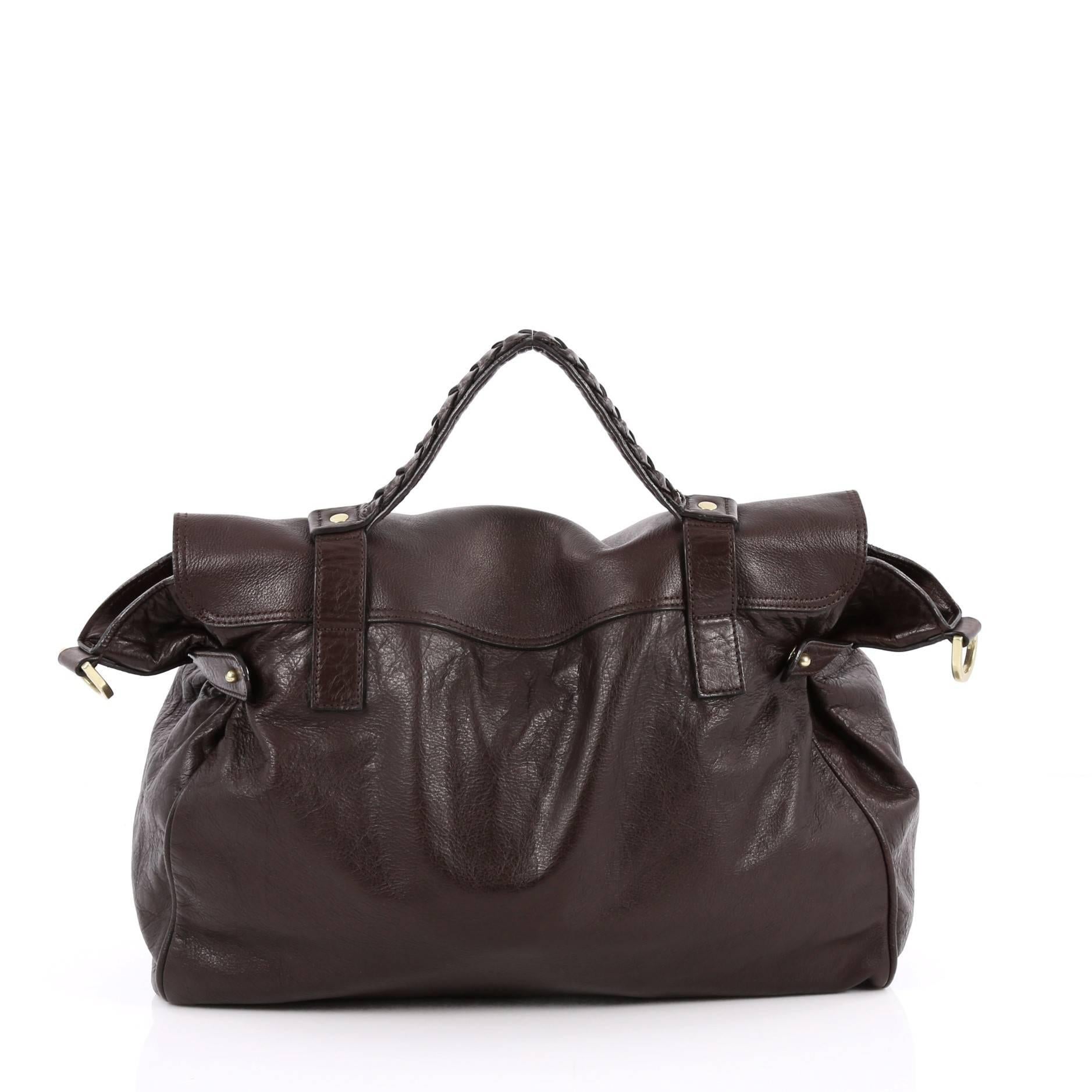 Mulberry Alexa Satchel Soft Buffalo Oversized In Good Condition In NY, NY