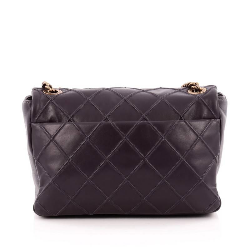 Chanel Cosmos Flap Bag Quilted Calfskin Medium In Good Condition In NY, NY
