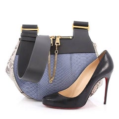 Chloe Drew Messenger Bag Python Medium