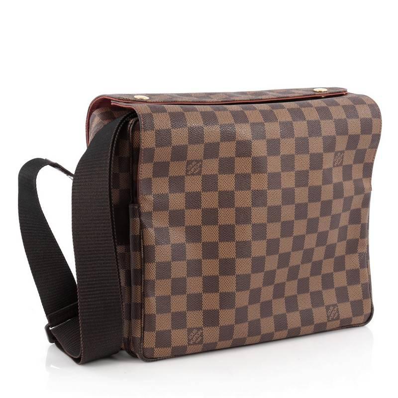 Brown Louis Vuitton Naviglio Handbag Damier